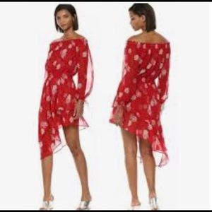 The Kooples red floral dress
